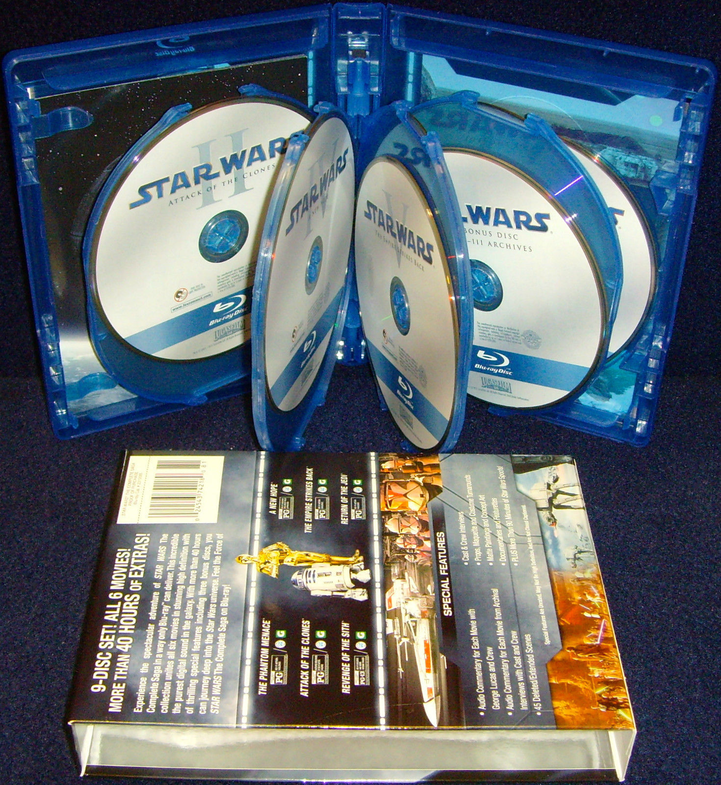 star wars saga blu ray